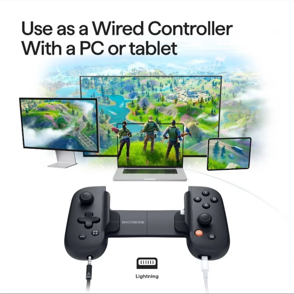 Backbone Black Gaming Controller iPhone lightning edition